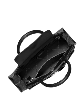 Michael Michael Kors Greta Small Leather Satchel Black