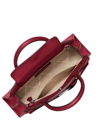 Michael Michael Kors Greta Small Leather Satchel Maroon