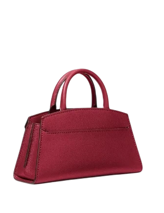 Michael Michael Kors Greta Small Leather Satchel Maroon