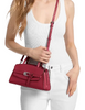 Michael Michael Kors Greta Small Leather Satchel Maroon