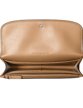 Michael Michael Kors Hamilton Large Leather Continental Wallet Peanut