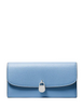 Michael Michael Kors Hamilton Large Leather Continental Wallet Sky Blue