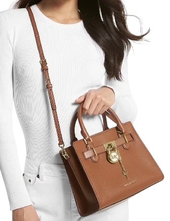 Michael Michael Kors Hamilton Small Leather Satchel Luggage