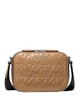  Michael Michael Kors Hudson Logo Embossed Crossbody Bag Husk