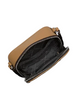  Michael Michael Kors Hudson Logo Embossed Crossbody Bag Husk