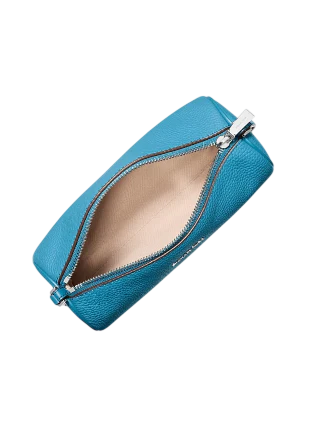 Michael Michael Kors Izzy Small Pebbled Leather Barrel Pochette Milos Blue