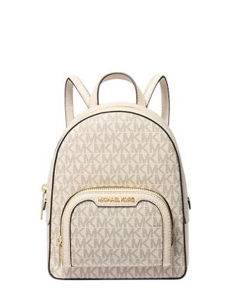 Michael Michael Kors Jaycee Extra-Small Signature Logo Backpack Light Cream