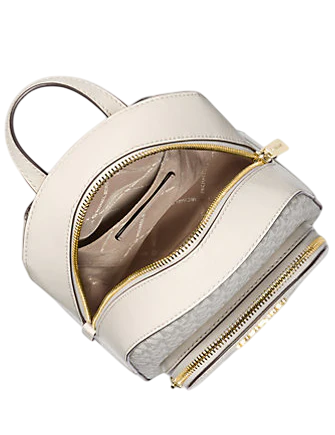 Michael Michael Kors Jaycee Extra-Small Signature Logo Backpack Light Cream