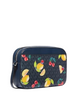 Michael Michael Kors Jet Set Large Fruit Print Logo Crossbody Bag Admiral Navy