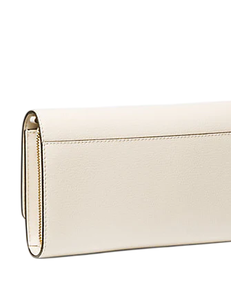 Michael Michael Kors Jet Set Large Leather Crossbody Bag Light Cream