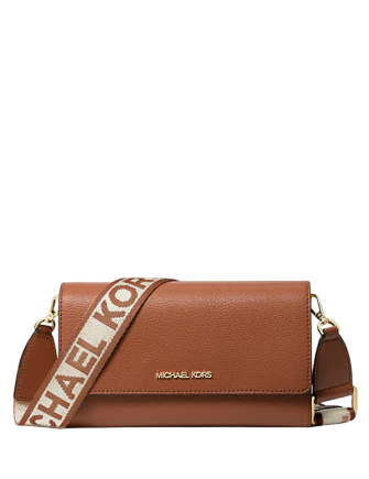 Michael Michael Kors Jet Set Large Leather Crossbody Bag Luggage