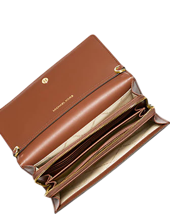 Michael Michael Kors Jet Set Large Leather Crossbody Bag Luggage