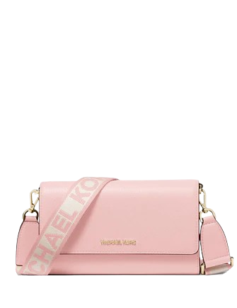 Michael Michael Kors Jet Set Large Leather Crossbody Bag Powder Blush
