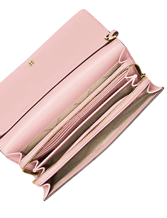 Michael Michael Kors Jet Set Large Leather Crossbody Bag Powder Blush