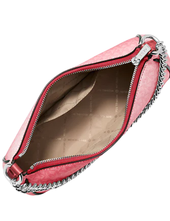 Michael Michael Kors Jet Set Large Ombre Signature Logo Pochette  Hibiscus 