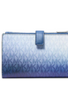 Michael Michael Kors Jet Set Large Ombre Signature Logo Wristlet Galaxy Blue