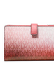 Michael Michael Kors Jet Set Large Ombre Signature Logo Wristlet  Hibiscus 