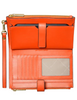 Michael Michael Kors Jet Set Large Ombre Signature Logo Wristlet Red Clay