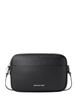 Michael Michael Kors Jet Set Large Pebbled Leather Camera Crossbody Bag Black