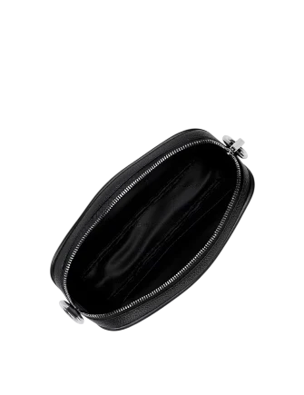 Michael Michael Kors Jet Set Large Pebbled Leather Camera Crossbody Bag Black