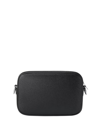 Michael Michael Kors Jet Set Large Pebbled Leather Camera Crossbody Bag Black