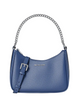 Michael Michael Kors Jet Set Large Pebbled Leather Convertible Crossbody Bag Galaxy Blue