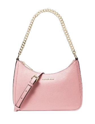 Michael Michael Kors Jet Set Large Pebbled Leather Convertible Crossbody Bag Powder Blush