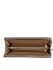 Michael Michael Kors Jet Set Large Pebbled Leather Quarter-Zip Wallet Driftwood