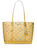 Michael Michael Kors Jet Set Large Printed Signature Logo Tote Bag Honey