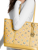 Michael Michael Kors Jet Set Large Printed Signature Logo Tote Bag Honey