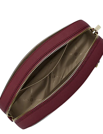 Michael Michael Kors Jet Set Large Saffiano Leather Crossbody Bag Cherry