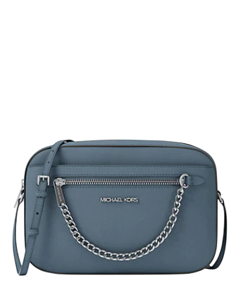Michael Michael Kors Jet Set Large Saffiano Leather Crossbody Bag Cornflower
