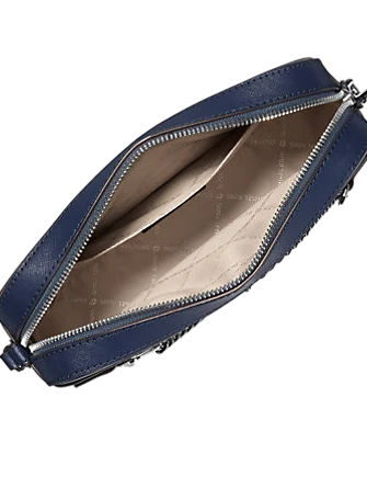 Michael Michael Kors Jet Set Large Saffiano Leather Crossbody Bag Navy