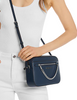 Michael Michael Kors Jet Set Large Saffiano Leather Crossbody Bag Navy