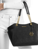 Michael Michael Kors Jet Set Large Saffiano Leather Shoulder Bag Black