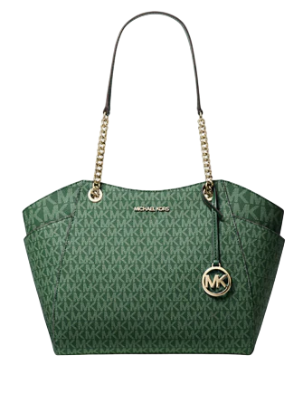Michael Michael Kors Jet Set Large Signature Logo Shoulder Bag