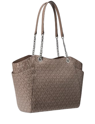 Michael Michael Kors Jet Set Large Signature Logo Shoulder Bag Mushroom