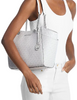 Michael Michael Kors Jet Set Large Signature Logo Shoulder Bag Optic White