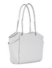 Michael Michael Kors Jet Set Large Signature Logo Shoulder Bag Optic White