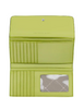 Michael Michael Kors Jet Set Large Signature Logo Tri-Fold Wallet Lime