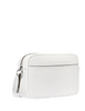 Michael Michael Kors Jet Set Leather Medium Crossbody Bag with Case for Apple Airpods Pro Optic White