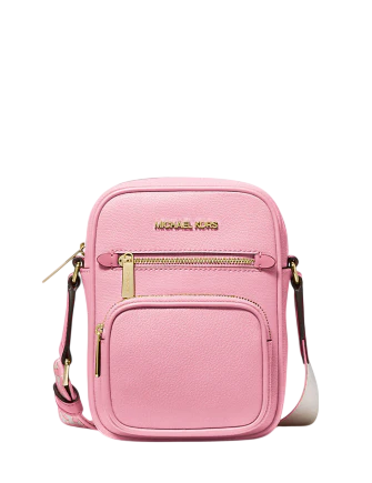 Michael Michael Kors Jet Set Medium Leather Crossbody Bag Carnation