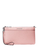 Michael Michael Kors Jet Set Medium Pebbled Leather Convertible Wristlet Smokey Rose