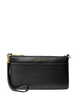 Michael Michael Kors Jet Set Medium Pebbled Leather Wristlet Black