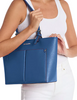 Michael Michael Kors Jet Set Medium Pocket Tote Bag Galaxy Blue
