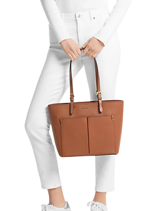 Michael Michael Kors Jet Set Medium Pocket Tote Bag Luggage