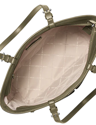 Michael Michael Kors Jet Set Medium Pocket Tote Bag Olive