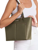 Michael Michael Kors Jet Set Medium Pocket Tote Bag Olive