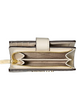 Michael Michael Kors Jet Set Medium Printed Signature Logo Wallet Light Cream