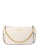 Michael Michael Kors Jet Set Medium Saffiano Leather Crossbody Bag Light Cream
